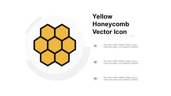 Yellow Honeycomb Vector Icon Ppt PowerPoint Presentation Show