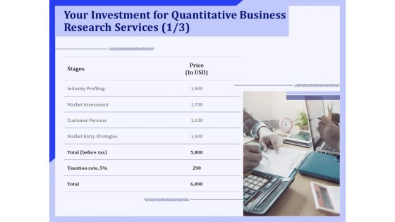 Your Investment For Quantitative Business Research Services Price Ppt PowerPoint Presentation Model Show PDF Your Investment For Quantitative Business Research Services Price Ppt PowerPoint Presentation Model Show PDF