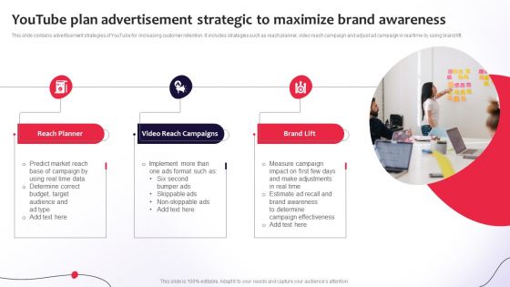 Youtube Plan Advertisement Strategic To Maximize Brand Awareness Diagrams PDF