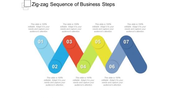 Zig Zag Sequence Of Business Steps Ppt PowerPoint Presentation Gallery Show PDF