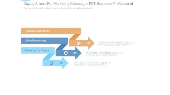 Zigzag Arrows For Marketing Campaigns Ppt Examples Professional