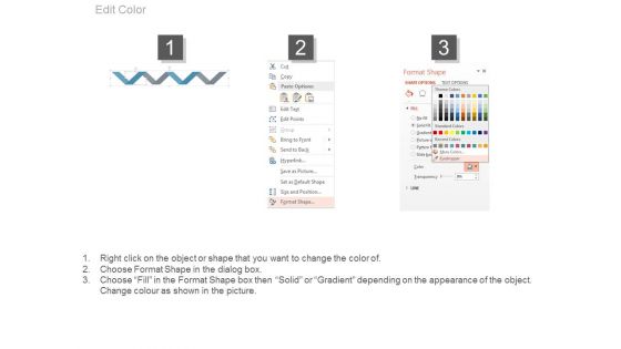 Zigzag Line With Business Vision Icons Powerpoint Slides