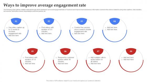 A35 Facebook Marketing Plan Ways To Improve Average Engagement Rate Strategy SS V A35 Facebook Marketing Plan Ways To Improve Average Engagement Rate Strategy SS V