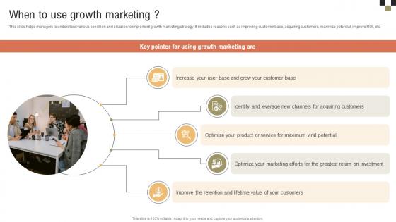 A Comprehensive Guide On Growth When To Use Growth Marketing MKT SS V A Comprehensive Guide On Growth When To Use Growth Marketing MKT SS V