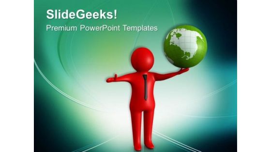 A Good Business Man Can Get Global Success PowerPoint Templates Ppt Backgrounds For Slides 0613