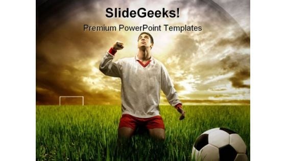 A Soccer Player Sports PowerPoint Templates And PowerPoint Backgrounds 0211