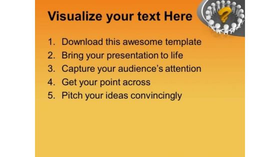 A Team Can Solve The Issue PowerPoint Templates Ppt Backgrounds For Slides 0713