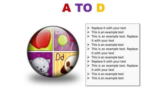 A To D Education PowerPoint Presentation Slides C