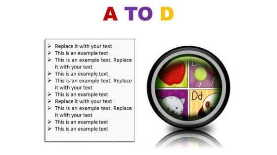 A To D Education PowerPoint Presentation Slides Cc