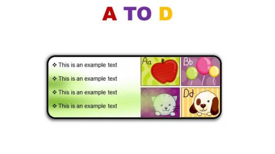 A To D Education PowerPoint Presentation Slides R