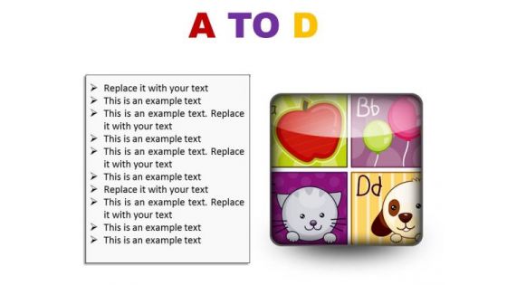 A To D Education PowerPoint Presentation Slides S