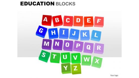 A To Z Scrabble Letters PowerPoint Clipart Graphics Slides