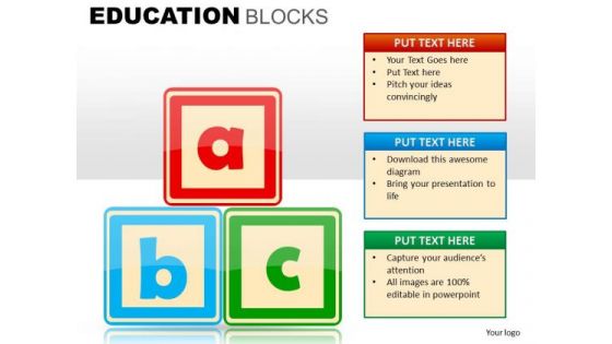 Abc Blocks Clipart PowerPoint Slides