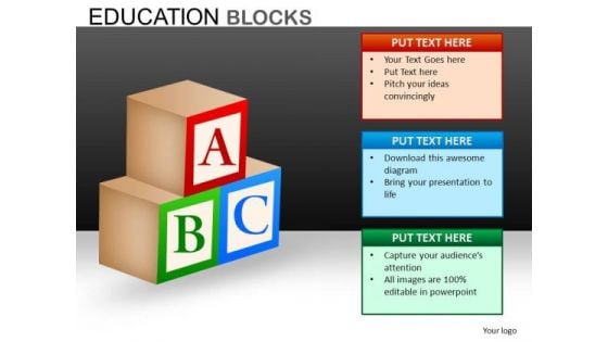 Abc Blocks PowerPoint Ppt Templates