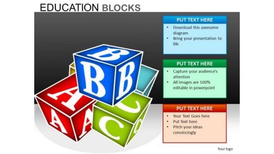 Abc Building Blocks PowerPoint Templates