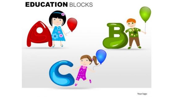 Abc Education Blocks PowerPoint Templates Ppt Slides