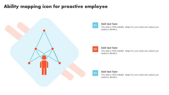 Ability Mapping Icon For Proactive Employee Slides Pdf