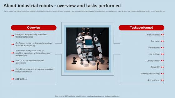 About Industrial Robots Overview And Tasks Performed Industrial Robots Elements Pdf