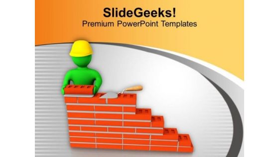 Abstract Background With Wall Building By Man PowerPoint Templates Ppt Backgrounds For Slides 0613 Abstract Background With Wall Building By Man PowerPoint Templates Ppt Backgrounds For Slides 0613