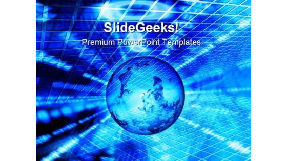 Abstract Binary World Globe PowerPoint Themes And PowerPoint Slides 0411