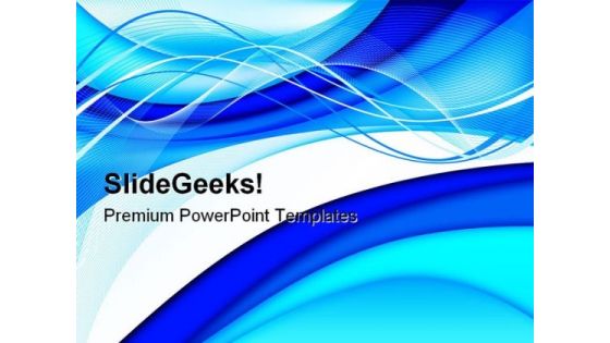 Abstract Blue Background PowerPoint Template 0910