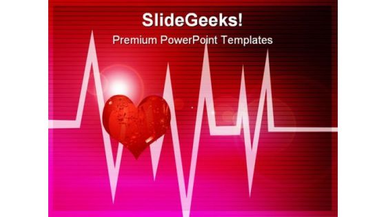 Abstract Cardiogram Medical PowerPoint Templates And PowerPoint Backgrounds 0511