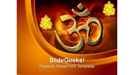 Abstract Colored Hindu Religion PowerPoint Templates And PowerPoint Themes 0812