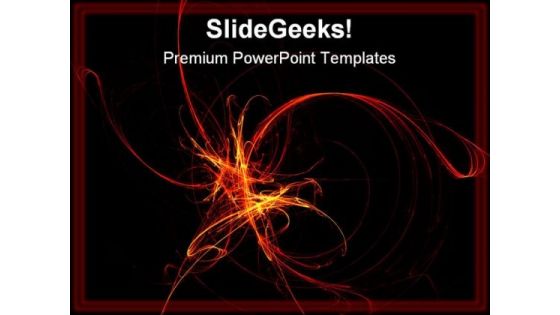 Abstract Curves Art PowerPoint Themes And PowerPoint Slides 0511