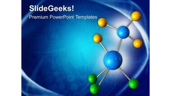 Abstract Molecular Structure PowerPoint Templates Ppt Backgrounds For Slides 0413