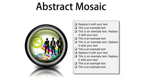 Abstract Mosaic Business PowerPoint Presentation Slides Cc