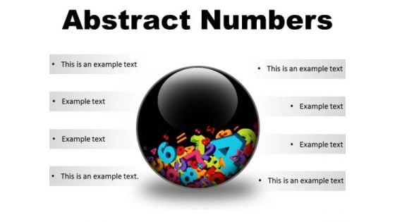 Abstract Numbers Education PowerPoint Presentation Slides C