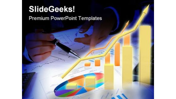 Abstract Pie Chart Business PowerPoint Themes And PowerPoint Slides 0211