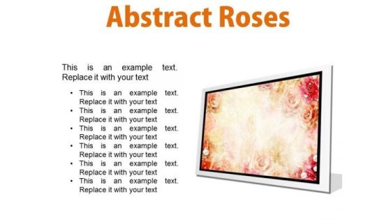 Abstract Roses Background PowerPoint Presentation Slides F