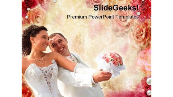 Abstract Roses Wedding PowerPoint Themes And PowerPoint Slides 0411