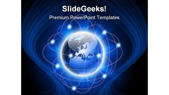 Abstract Social Network Globe PowerPoint Templates And PowerPoint Backgrounds 0411