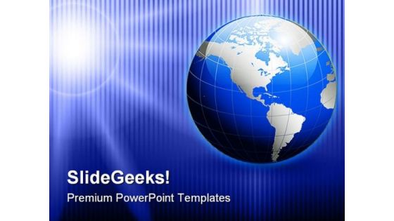 Abstract World Globe PowerPoint Templates And PowerPoint Backgrounds 0311