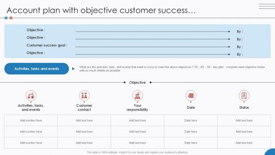 Account Plan With Objective Customer Success PPT Sample SS Account Plan With Objective Customer Success PPT Sample SS