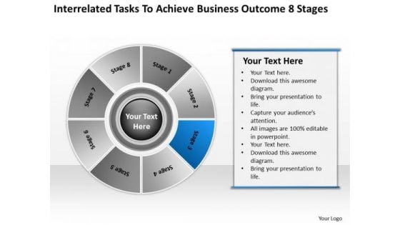 Achieve Business Outcome 8 Stages How Formulate Plan PowerPoint Templates