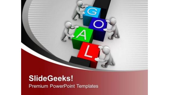 Achieve Goal With Teamwork PowerPoint Templates Ppt Backgrounds For Slides 0713