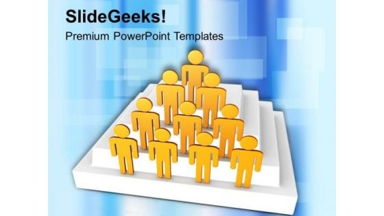 Achieve The Top Position With Team Efforts PowerPoint Templates Ppt Backgrounds For Slides 0713