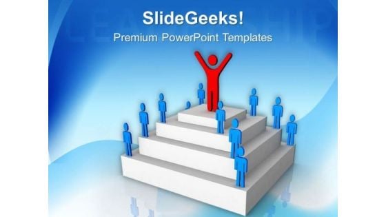 Achieve Top Position In Business PowerPoint Templates Ppt Backgrounds For Slides 0613