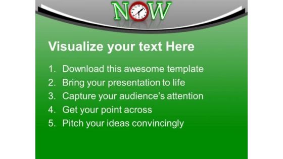 Act Now This Is The Right Time PowerPoint Templates Ppt Backgrounds For Slides 0613