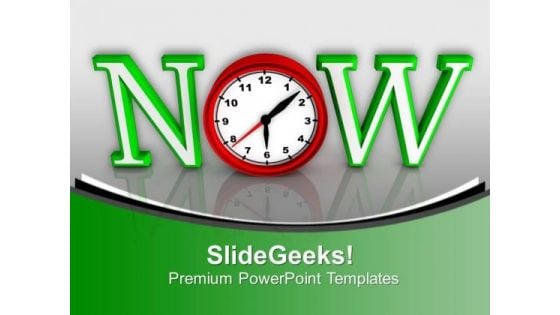 Act Now This Is The Right Time PowerPoint Templates Ppt Backgrounds For Slides 0613