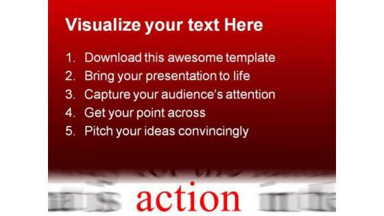 Action Business PowerPoint Background And Template 1210