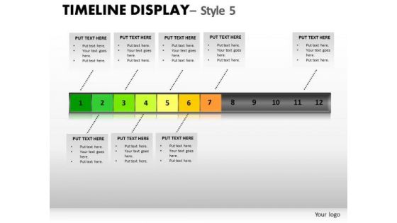 Action Timeline Display 5 PowerPoint Slides And Ppt Diagram Templates