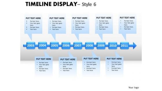 Action Timeline Display 6 PowerPoint Slides And Ppt Diagram Templates