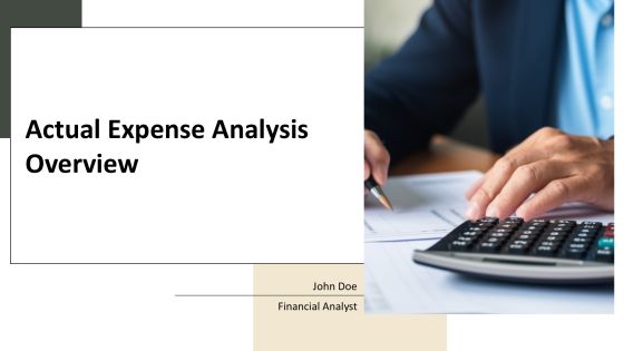 Actual Expense Analysis Overview PPT Sample AT