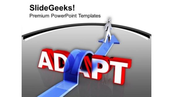 Adapt New Way Of Business PowerPoint Templates Ppt Backgrounds For Slides 0613