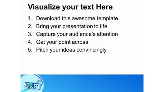 Adapt The Trend To Become Successful PowerPoint Templates Ppt Backgrounds For Slides 0513