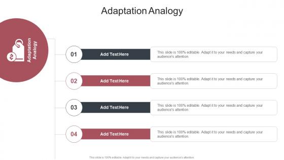 Adaptation Analogy In Powerpoint And Google Slides Cpb